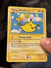 Pokémon Flying Pikachu 113/111 Rising Rivals Holo LP Swirl PSA MAKE OFFER picture