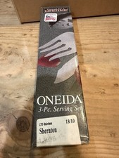 3 Piece Serving Set SHERATON Oneida Flatware Stainless Steel 18/10 picture