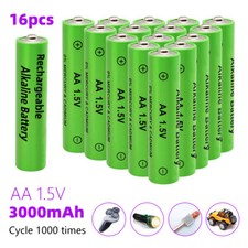 16Pcs 1.5V 3000mAh AA / AAA Rechargeable Batteries LED Light Battery Alkaline US picture