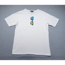 Beams Heart Shirt Mens Large White V-Neck Sunglasses Beach Japan Streetwear Tee picture