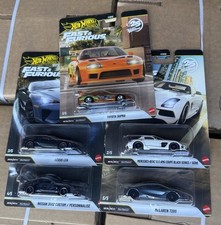Hot Wheels Premium Fast & Furious 5 Car Set W/ SUPRA CHASE -HNW46-956R picture
