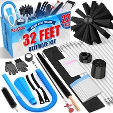32-Feet Dryer Vent Cleaner Kit, Dryer Vent Cleaning Kit Lint Remover with Dryer picture