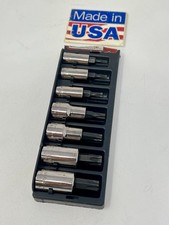 Sears Craftsman - USA - 1/4 & 3/8 - 7pc TORX Bit Socket Set GK Series 34449 picture
