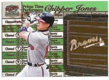 1998 Pacific Revolution CHIPPER JONES Insert PRIME TIME PERFORMERS Card BRAVES picture