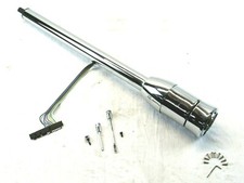  Universal 35'' Tilt Manual Steering Column W/ Wheel Adapter Chrome S81016C picture