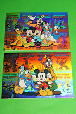 1995 Skybox Disney Premium Holobossed Foil Hologram INSERT 2 Card Set MICKEY picture