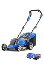 Wild Badger Power 40V 18in Cordless Electric Lawn Mower Brushless Blue picture