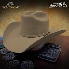Texana Original Tombstone 20X Western Cowboy Fur Felt Hat Roper Style - Nutria picture