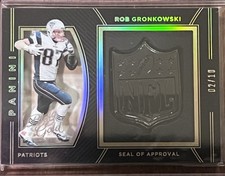 2016 Panini Black Gold NFL Seal of Approval Rob Gronkowski #SA23 Black Gold /10 picture