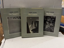 Ansel Adams Photography Series 3 Vol Set Camera Negative Print HC w/ DJ VG+ picture