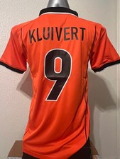 Kluivert #9 Netherlands 1998 World Cup Retro Soccer Jersey Size L / XL picture