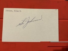 Si Johnson🔥🔥MLB Debut: 1928 Cincinnati Reds 🔥🔥Autograph🔥🔥🔥 picture