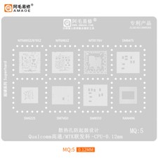 Amao MQ1 MQ2 MQ3 MQ4 MQ5MQ6 BGA Reballing Stencil Plant Tin Net for Qualcomm PM picture
