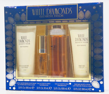 Elizabeth Taylor White Diamonds EDT 4 PCS Gift Set Perfume, Lotion & Body Wash picture