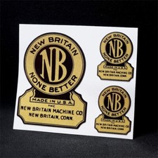 New Britain Tools Decals, Reproduction Vinyl Stickers, New Britain Machine Co. picture