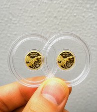 Lot of 2- 24k Pure Gold American Liberty Eagle Coin .9999 Fine Gold Rounds picture