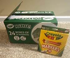 Crayola Classic Colors Broad Line Markers 10ct (24 Boxes) MPN 58-7711 picture
