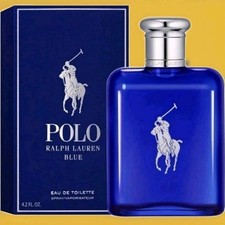 Ralph Lauren Polo Blue by Ralph Lauren Eau De Toilette Spray 4.2 oz Brand New picture