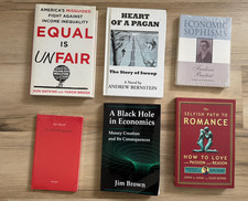 HUGE lot of 6 RARE thoughtful Ayn Rand Objectivism books, VALUE, entire library picture