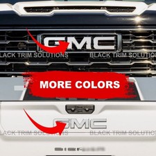 For 2022-2024 Gmc Sierra 1500 COLOR Overlay DECAL x2 for Front Rear Emblem 2023 picture