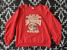 Vintage 1987 San Francisco 49ers Western Division Champions Crewneck Sweatshirt picture