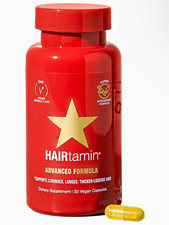 HAIRtamin Advanced Formula Hair Supplement 30 Vegan Capsules Non-GMO picture