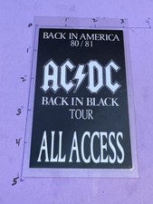 AC/DC  Commemorative 1980-81 Back in Black Tour All Access Pass & Lanyard picture