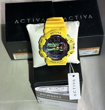 NIB Activa Vord X Invicta Digital Men’s 49mm Working Watch Yellow ACW8043-005 picture