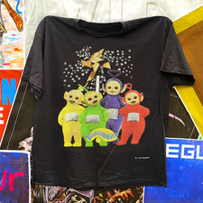 Teletubbies Star Gazing 1999 T-Shirt Vintage Kids TV Retro Graphic Tee S-5XL picture