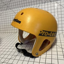 Vintage   Pro-Tec Skate BMX Bike Full Cut Yellow Helmet Made USA retro rafting  picture