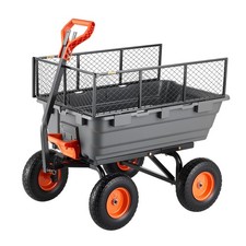 Uimoso Garden Dump Cart 1200lbs Capacity with Dual-Use Handle & Storage Fence picture