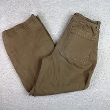 Women’s Everlane Size 4 Brown Wide Leg Cropped Pants picture