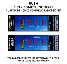 Rush Fifty Something Tour Custom Design Commemorative Ticket picture