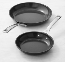 Le Creuset Essential Ceramic Nonstick Fry Pan Set 2 Pc Skillet Cookware picture