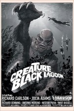 1954 The Creature From The Black Lagoon Alternate Movie Poster Universal 🐸 picture