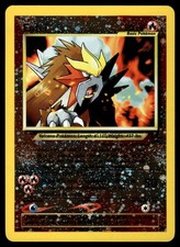 Entei 34 WOTC Wizards Reverse Holo Black Star Movie Promo Pokemon Card - LP picture