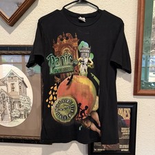 Vintage 00s RARE Panic at the Disco James and the Giant Peach Large Black Shirt picture