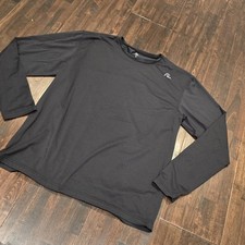 Rhoback Men's Blitz Tech Performance Long Sleeve Shirt Size L Black Golf Preppy picture