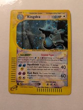 KINGDRA POKEMON AQUAPOLIS CRYSTAL TYPE HOLO SECRET RARE 148/147 2002 DAMAGED picture