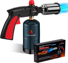 Powerful Propane Torch Gun Flamethrower W/ Turbo Mode Charcoal Torch Light picture