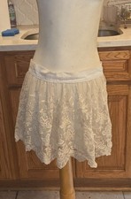 Antique White Lace Ladies' Decorative Apron, Possibly Victorian or Edwardian picture