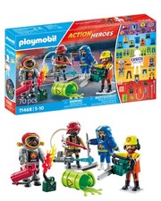 Playmobil My Figures: Fire Brigade - 4 Hero Figures & Accessories picture