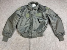 US Air Force Flight Jacket Mens Large Green CWU-36/P Summer Pilot Flying Aramid picture