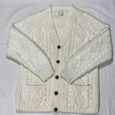 Vintage Carbery Sweater Womens XL Wool Cable Knit Ireland Hand Knit 90s picture