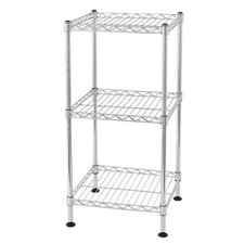 3-Tier Steel Wire Storage Shelving Unit Heavy Duty Kitchen Garage Organizer Rack picture