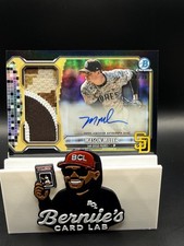 2026 Bowman Chrome Jumbo Relic Mason Miller Auto Patch Black /10 JCAR-MMI Padres picture