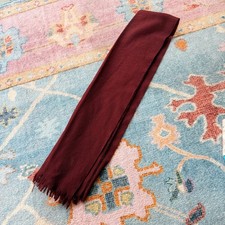vintage Johnstons of Elgin Scotland burgundy pure new wool picture