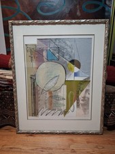 Vintage Greg Gronowski Abstract Mixed Media Serigraph/Painting -Greek Mythology- picture