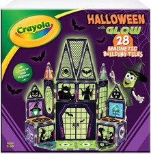CreateOn Crayola Halloween Glow Magnetic Haunted House Tiles Set, Building Set f picture