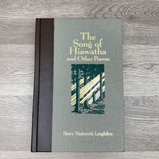 Vintage Song Of Hiawatha & Other Poems Longfellow Green HC 1991 Illustrated USA picture
